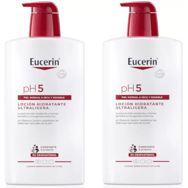 Buy Eucerin pH5 Ultralight Moisturizing Lotion 2x1 Liter | mifarma.eu