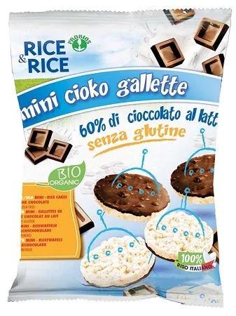 Rice&Rice Mini Cioko Gallette 60% Di Cioccolato Al Latte Biologico 60 g