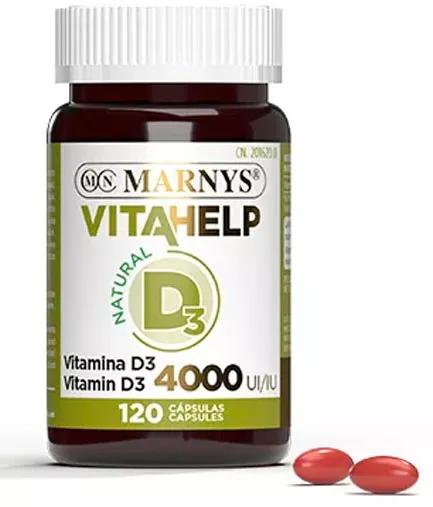 Marnys Vitahelp Vitamina D3 120 Cápsulas