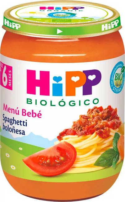 HiPP Tarrito de Spaghetti Boloñesa +6m BIO 190 gr