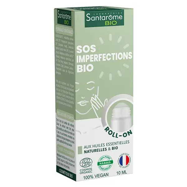 Santarome Bio Roll-On Sos Imperfections Bio Huiles Essentielles 10 ml