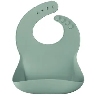 Minikoioi Silicone Bib Pocket River Green +6m