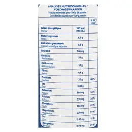 La Mandorle Boisson Instantanée en Poudre Lait d'Amande Omega Bio 800g