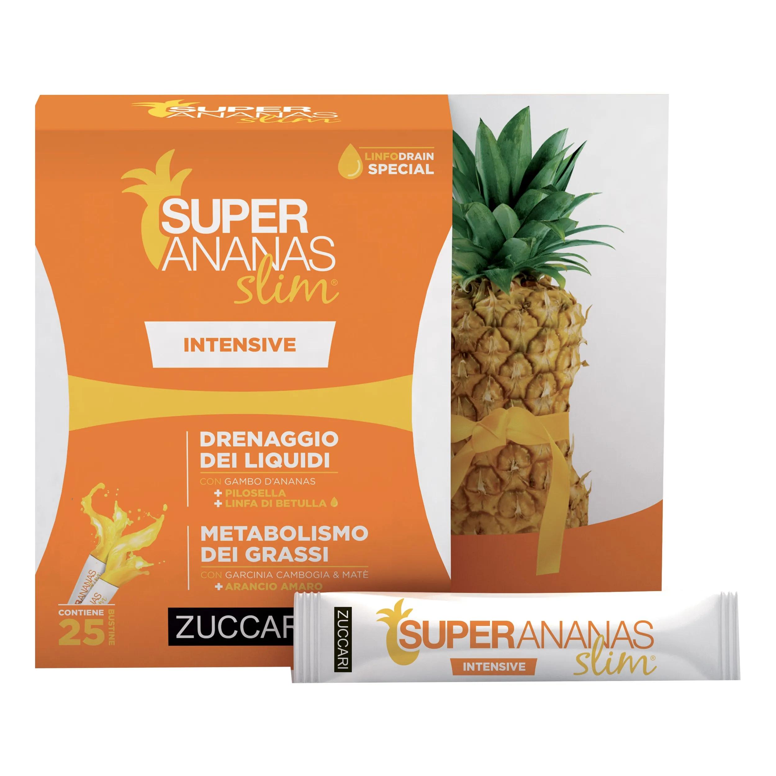 Super Ananas Slim Intensive Integratore Drenante 25 Bustine Stick