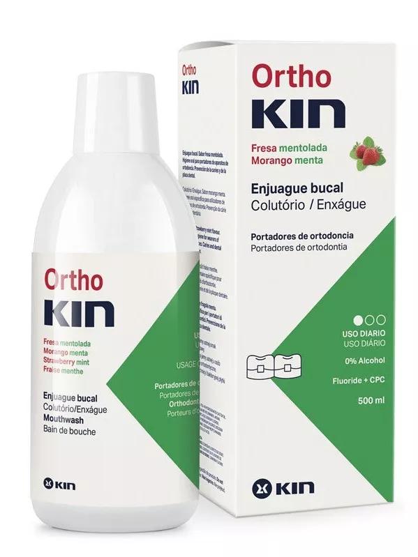 Kin Orthokin Erdbeer-Menthol-Mundwasser 500 ml