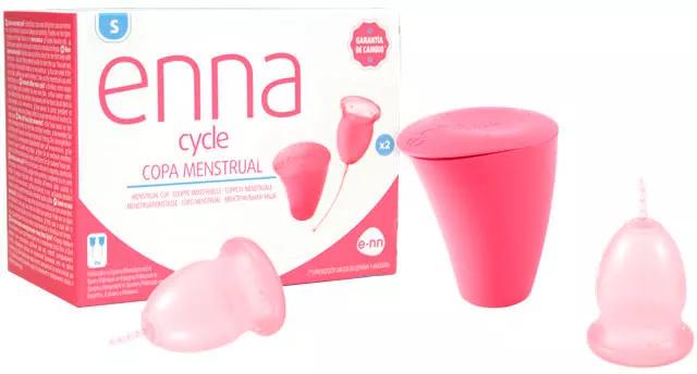 Enna Cycle Copo Menstrual Tamanho S 2 Unidades + Esterilizador