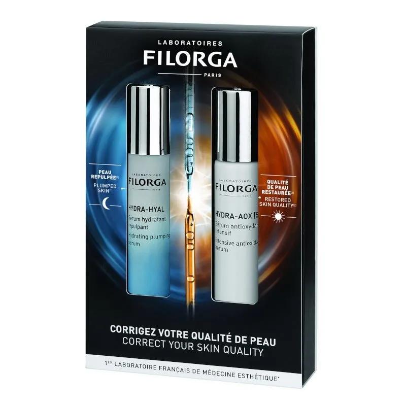 Filorga Cofanetto Duo Hydra-Hyal + Hydra-Aox Sieri Anti-Age Notte e Giorno 30 ml