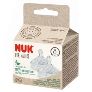 Nuk 2 Tettarelle NUK for Nature S silicone