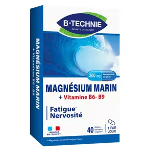 Biotechnie Magnésium Marin B6 + B9 40 capsule