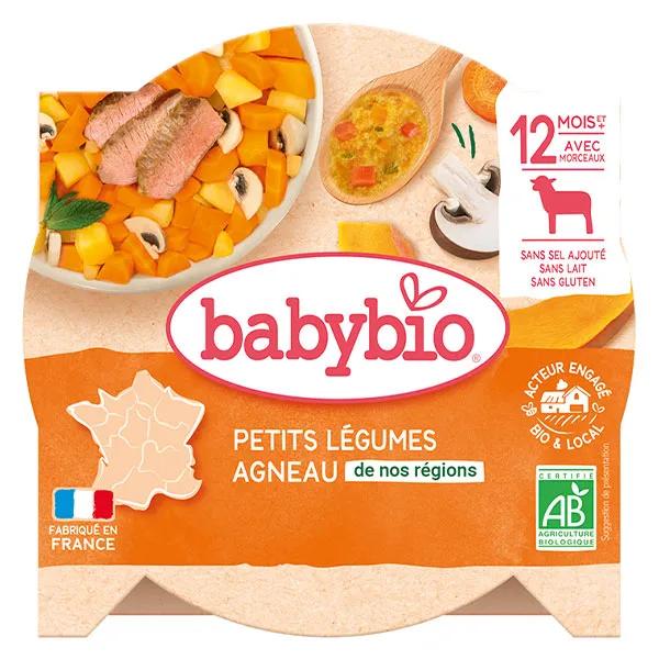 Babybio Menu du Jour Assiette de Guisado de Verduras y Cordero a apartir de 12 meses 230g