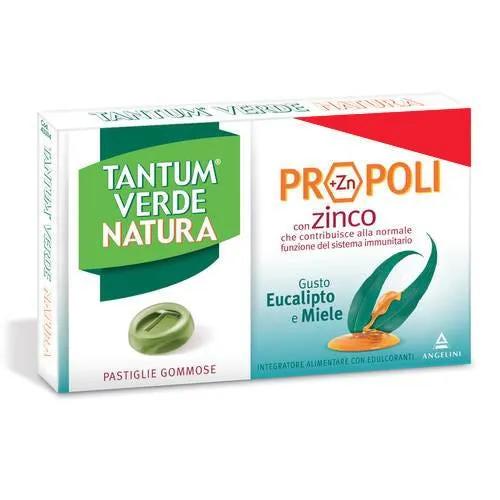 Tantum Verde Natura Eucalipto e Miele Integratore Mal di Gola 15 Pastiglie