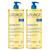Uriage Olio Detergente Nutriente Senza Sapone Pelle Sensibile Corpo 1L - Confezione da 2