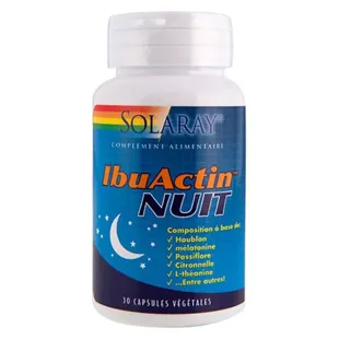 Solaray IbuActin Nuit 30 capsule vegetali