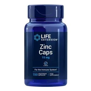 Life Extension Zinc Caps 15 mg 150 Vegetarian Capsules