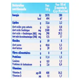 Nidal Lait en Poudre 2ème Âge 6-12m 800g