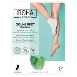 Iroha Nature Masque Corps Chaussette Relaxante Poivre Menthe & Beurre de Karité 2 unités