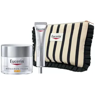 Eucerin Hyaluron-Filler Tagescreme 50 ml + Augenkontur 15 ml + Kulturbeutel