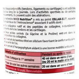 NHCO Collax-Sil Collagène Silicium Saveur Pomme Cassis 500ml