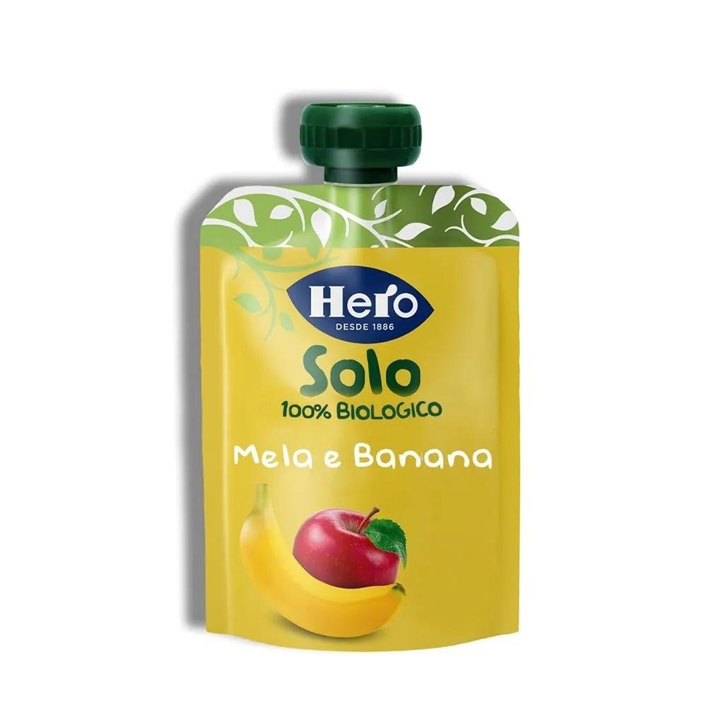 Hero Solo Frutta Frullata 100% Bio Mela Banana 100 g