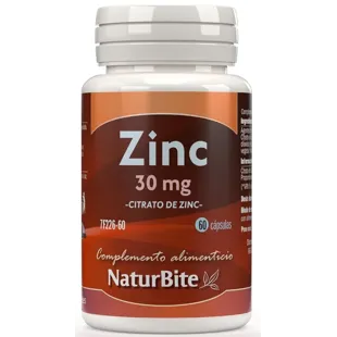 NaturBite Zinc Citrate 30mg 60 Capsules