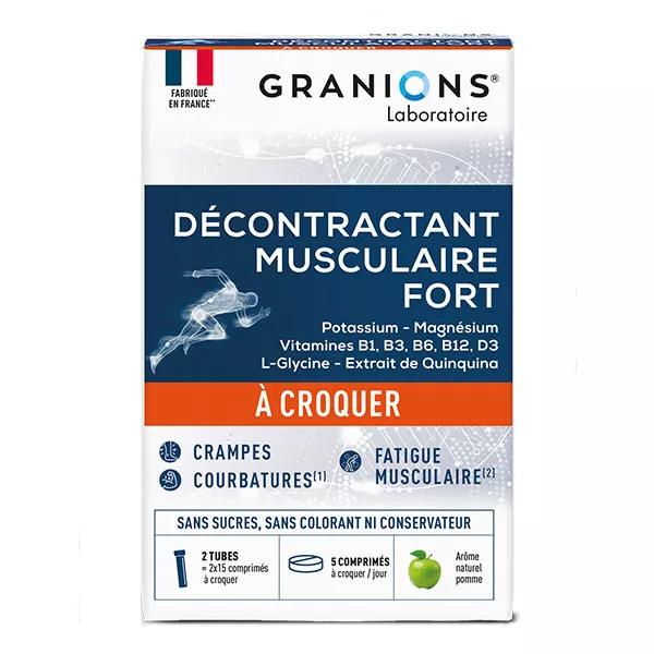 Granions Relajante Muscular Fuerte - 30 Comprimidos Masticables