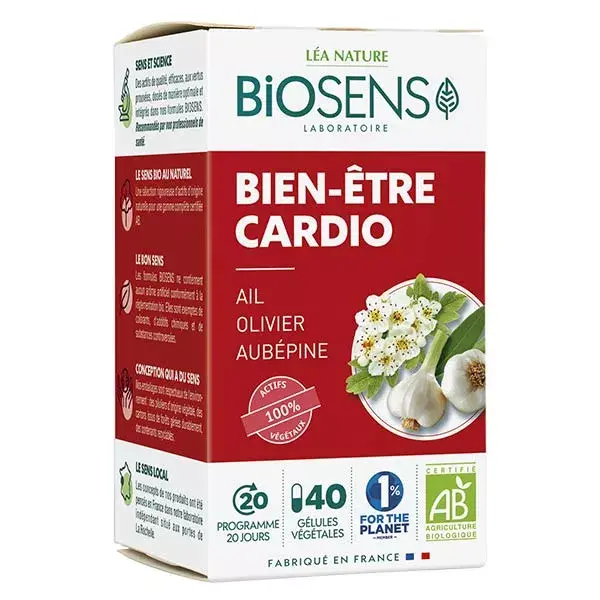 Biosens Cardio Bien-Etre Bio 40 gélules végétales