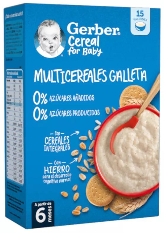 Gerber Multicereales Galleta 0%0% +6m 270 gr