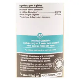 Nat & Form Écoresponsable Mélisse Bio 200 gélules