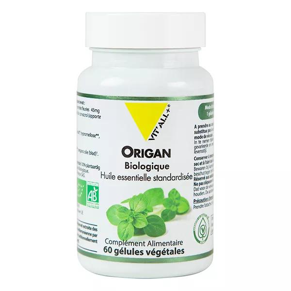 Vit'all+ Huile Essentielle d'Origan Biologique 45mg 60 gélules végétales