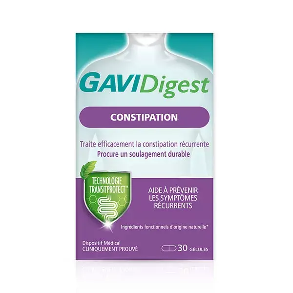 GAVIDigest Constipation soulage et prévient les symptômes intestinaux récurrents x30