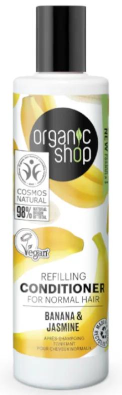 Organic Shop Après-shampooing banane et jasmin pour cheveux normaux 280 ml