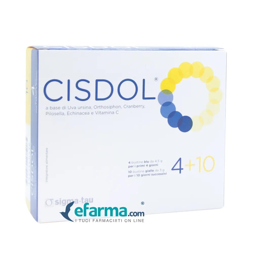 Cisdol Integratore Vie Urinarie 4 Bustine Blu + 10 Bustine Gialle