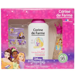 Corine de Farme Princess Cologne Set 30 ml + Shower Gel 300 ml + 2 Hairpins and Bracelet