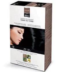 Vebix Color Tintura Per Capelli Permanente Naturale 1,0 Nero 1 Kit