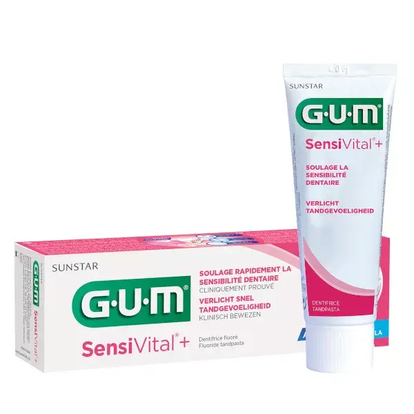 Gum Dentifrice SensiVital+ Sensibilité Dentaire 75ml