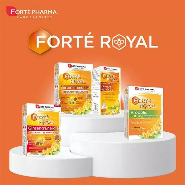Forté Pharma Forté Royal Sirop Gorge Apaisée Propolis Miel dès 3ans Flacon 120ml