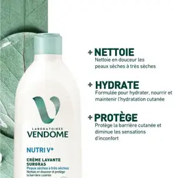 Laboratoires Vendôme - Crème Lavante Surgras NUTRIV+ 400mL