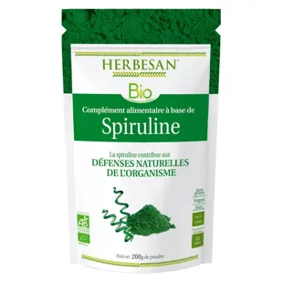 Herbesan Superfood Spirulina biologica 200 g
