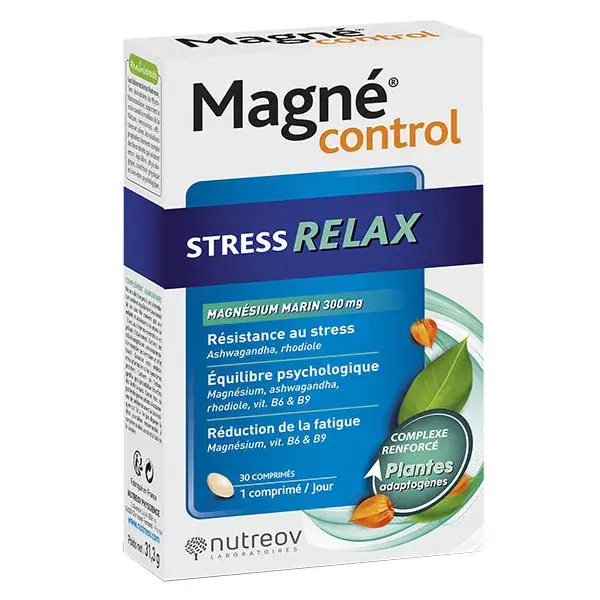 Nutreov Physcience Magné Control Stress Relax 30 comprimés