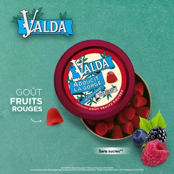Valda Gummies Red Fruit Flavour 140g