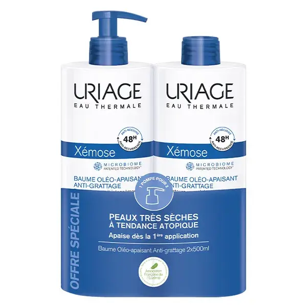 Uriage Xémose Duo Balsamo Oléo-Lenitivo 2x500ml