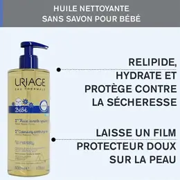 Uriage Bébé 1ère Huile Lavante Visage Corps 500ml