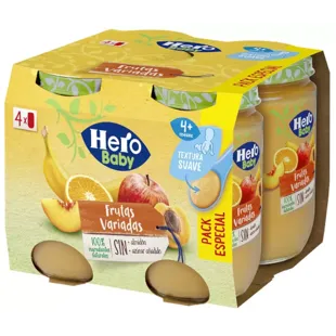 Hero Solo Jars of Assorted Fruits 4x190 gr