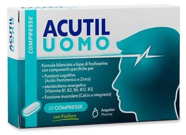 Acutil Uomo Integratore con Fosforo per Funzioni Cognitive 30 Compresse