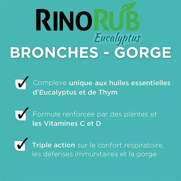 Forté Pharma RinoRub Jarabe Garganta Tos Bronquial Eucalipto Miel Frasco 120ml
