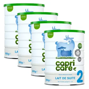 CapriCare Latte di capra 2a età 800 g - Confezione da 4