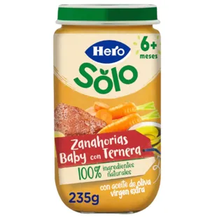 Hero Solo Baby Carrots with Beef +6m 235 gr