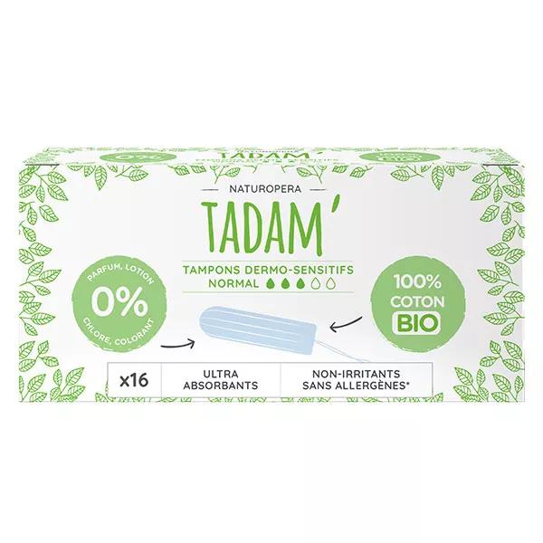 Tadam' Hygiène Féminine Tampon Dermo-Sensitivo Normal Bio 16 unidades