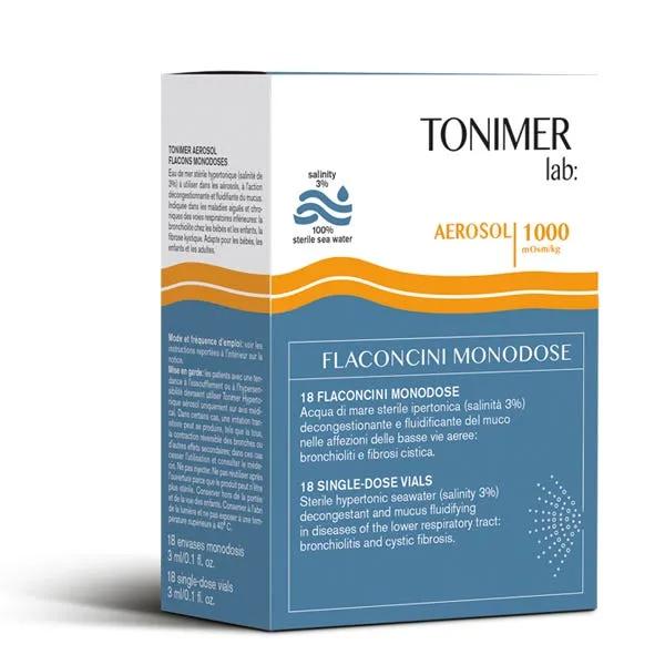 Tonimer Soluzione Ipertonica Aerosol 18 Flaconcini 3 ml