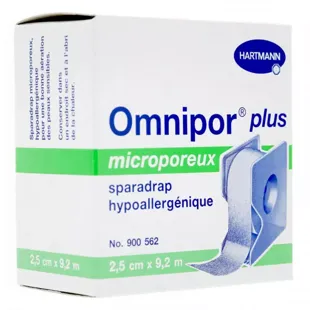 Hartmann Omnipor Plus Sparadrappi Microporoso con Avvolgitubo 9,2M x 2,5cm 